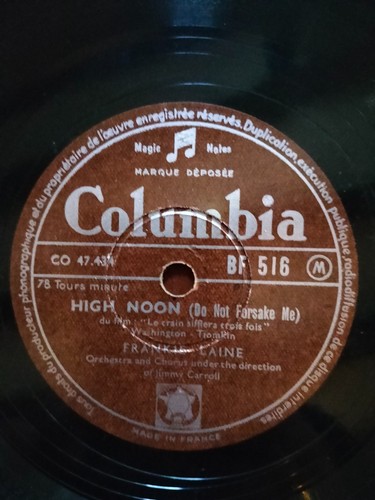 Disque tours frankie - 78,