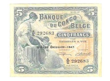 Belgique , Congo Belge, 5