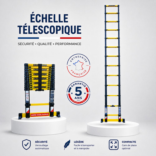 échelle télescopique - Échelle,