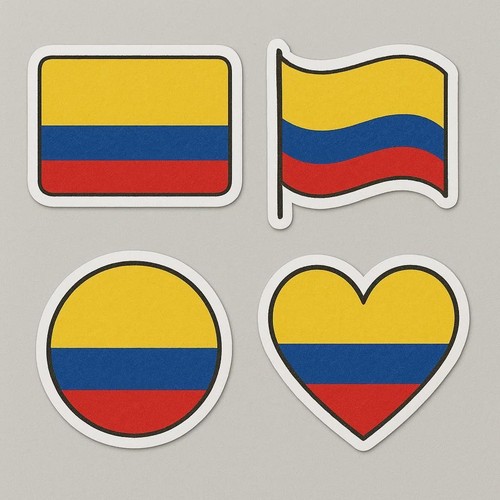 Colombie drapeau autocollant