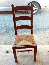  6 chaises en bois massif &