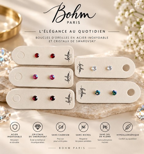 Boucles oreilles bohm paris - boucles,