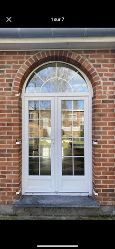 Porte fenêtre pvc - porte, blanche