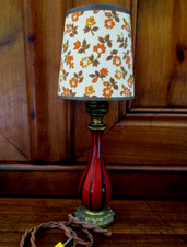 Ancien pied lampe bronze et - ancien,