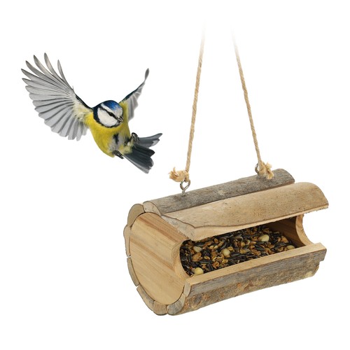 Mangeoire oiseaux bois - mangeoire, a
