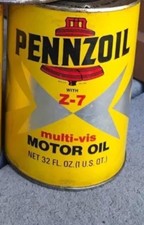 Ancien bidon d'huile Pennzoil