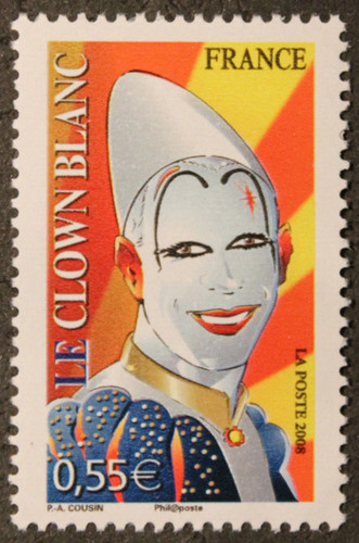 Timbre france le clown - timbre,
