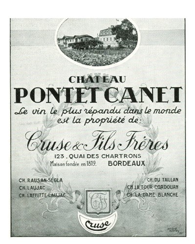 Publicité ancienne vin
