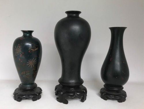 Lot vases anciens en - de,