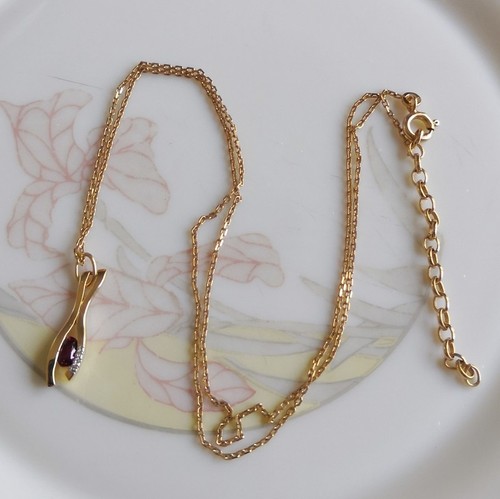 Collier pendentif plaqué - collier,