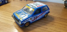 Mini Metro Rally - Burago 1/24 - Miniature Blue - Rare Vintage Collector