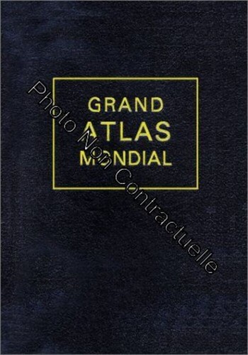 Grand atlas mondial très - grand,