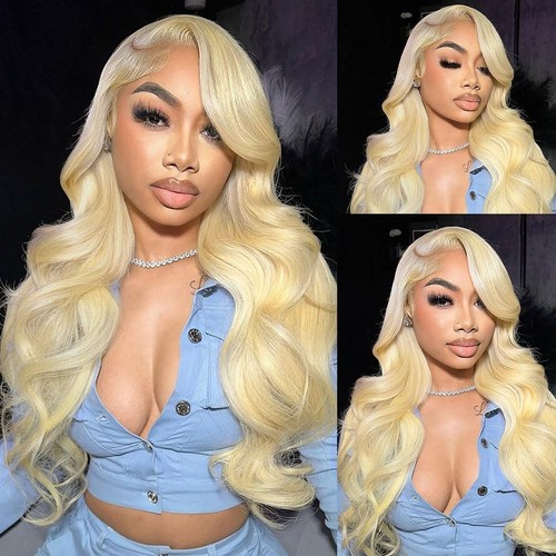 Blonde human hair lace - human,
