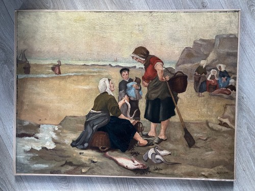 Superbe hst tableau scène - hst,