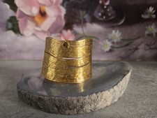 Gas Bijoux Wave Bracelet Cuff - 24k Gold Plated Brass