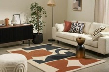 Tapis en laine touffeté à la