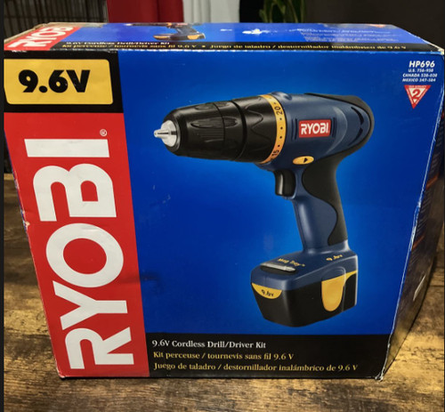 Ryobi volt cordless drill - 9.6,