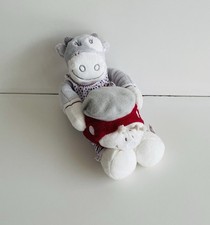 Doudou Peluche vache grise