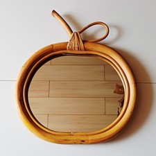 Miroir Pomme En Rotin Annees