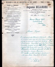 LES MARS (23) LIME OVEN / WOOD / HOTEL & CAFE "Auguste Delarbre" in 1912