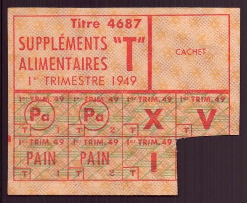 Titre rationnement pain - titre,