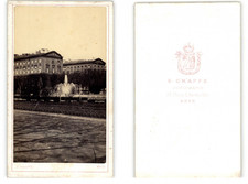 E Craffe, France, Metz, Jet d&#039;Eau de l&#039;Esplanade, Vintage CDV, 1870 E 