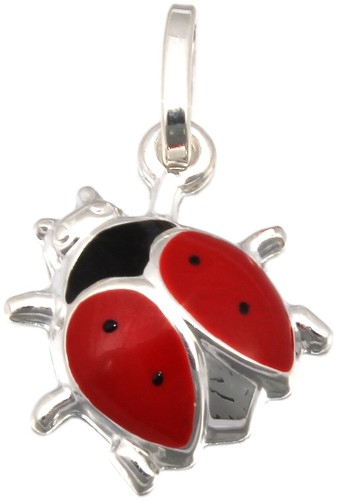 Pendentif coccinelle argent - coccinelle,