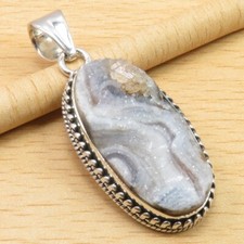 Jewelry 925 Solid Silver DURZY Pendant 4.5 cm Handwork Bijoux Made In India