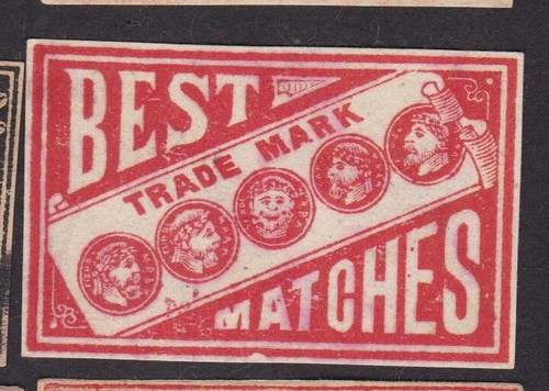 Antique match tag japan - antique,