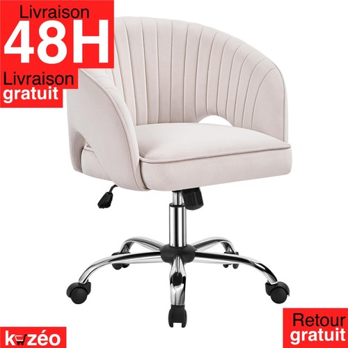 Fauteuil bureau velours - fauteuil, en