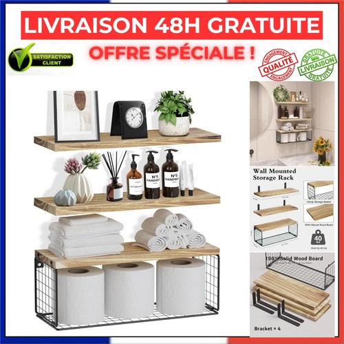 étagère murale bois - Étagère, 4