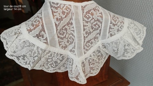 Col dentelle 1900 guipure - col, 1900/