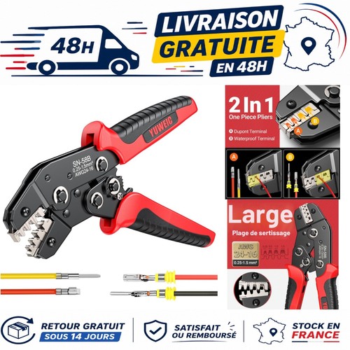 Pince sertir 5 mm - sertir, 0,25-1,5