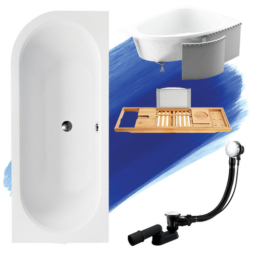 Baignoire angle avita 170x75 - baignoire, d'angle