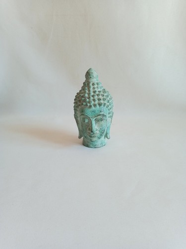 Tête bouddha bronze - de,