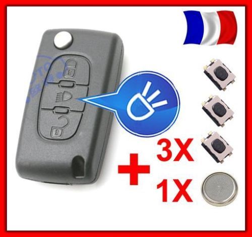 Coque clé plip bouton - bouton, phare