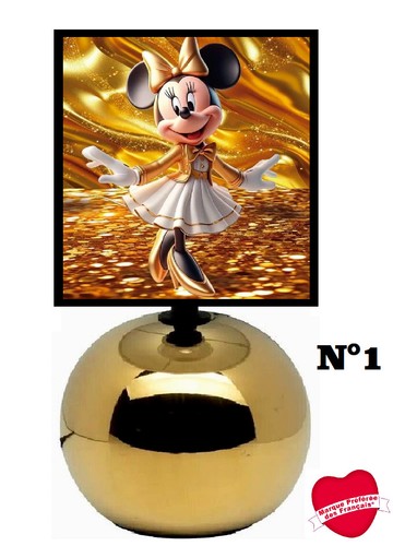 Lampe chevet minnie pied - chevet, minnie.