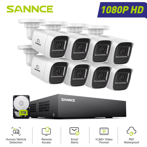 Sannce 8ch 1080p - sannce, dvr
