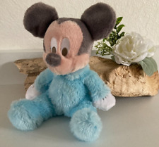 ⚜️ Plush blanket Mickey sky blue baby with bell rattle Disney