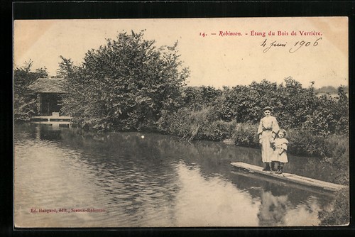 Cpa robinson ètang - cpa, bois
