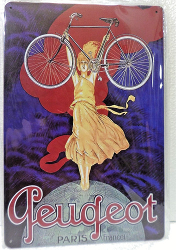 Plaque metal vintage deco - plaque,