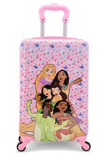 Valise Rigide Disney Princess 20" - Tiana Rapunzel Moana Pocahontas Mignonne...