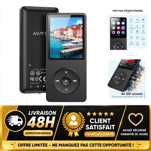 Agptek lecteur mp3 go - agptek,