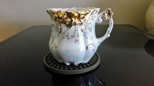 Antique Fulda Porcelain, Antique Mustache Mug