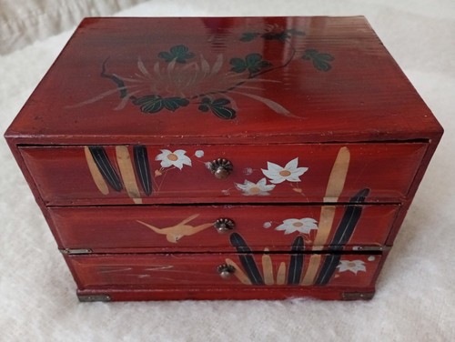 Coffret bois laqué 3 - à,