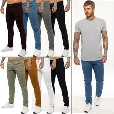 KRUZE Hommes Pantalon Chino