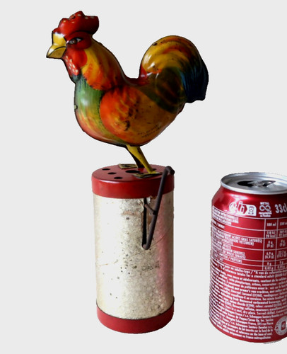 Grand jouet mecanique coq - mecanique,