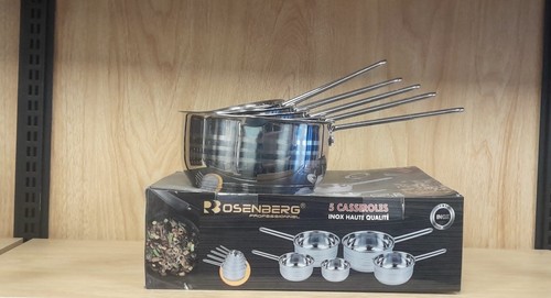 Lot casseroles en inox - lot,