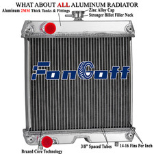 2 Row Radiator Fit For Kubota Tractor B26 B2630HSD B2710HSD B2910HSD B3200HSD