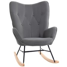 HOMCOM Fauteuil à bascule